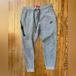 Nike Tech Gray Sweatpants with Black Accents